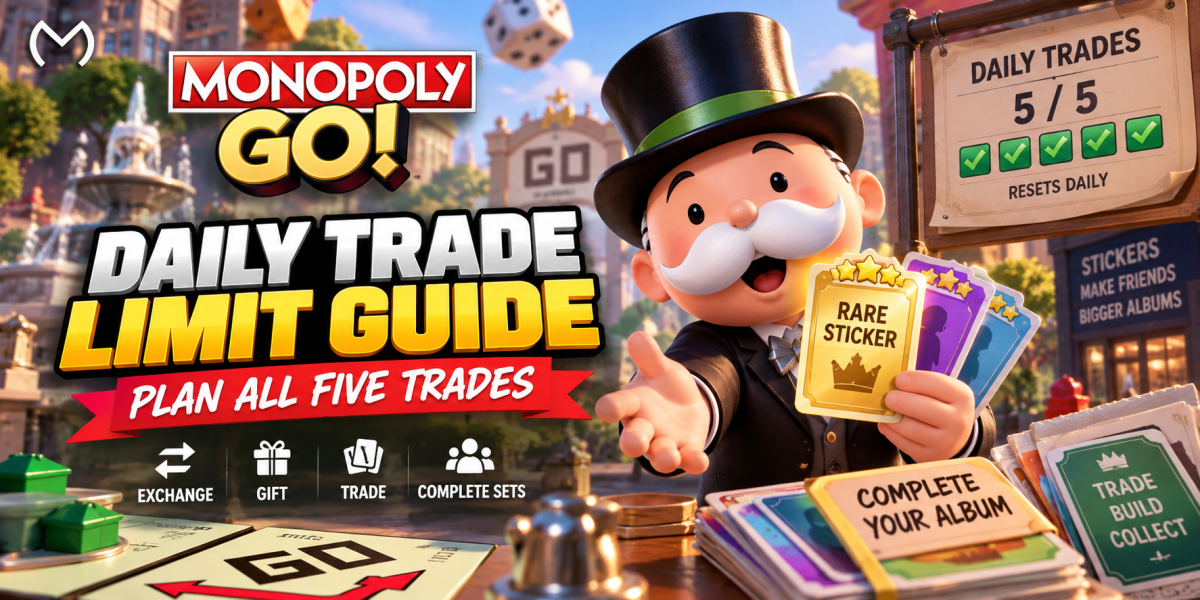 Monopoly GO Daily Trade Limit: Plan All Five Trades