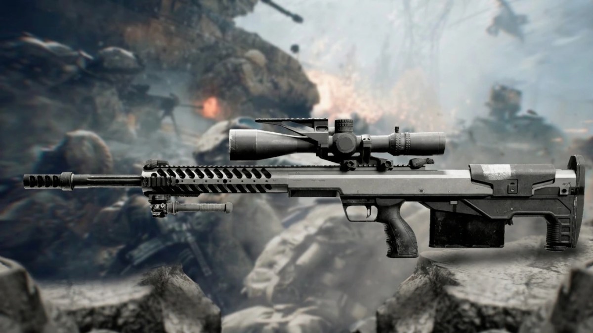 The Interdictor sniper rifle featured in a guide on how to unlock interdictor battlefield 6.