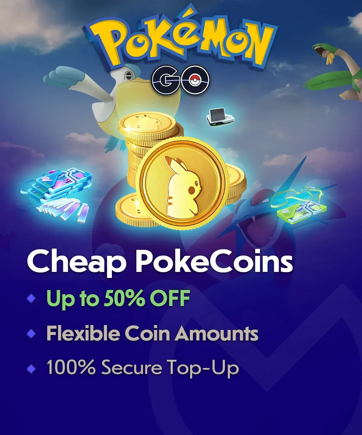 Buy Cheap Pokemon GO PokeCoins