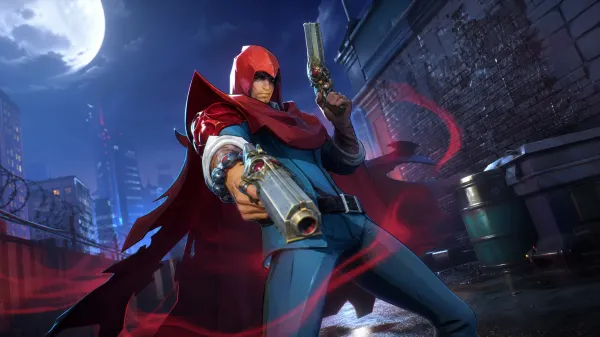The Hood dual-wielding pistols in an alleyway, representative of top Marvel Rivals The Hood team comps in Season 10.