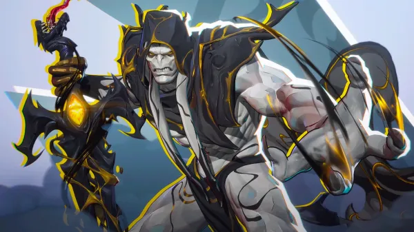 Gorr the God Butcher wielding the All-Black Necrosword in Marvel Rivals, featured in a marvel rivals gorr guide.