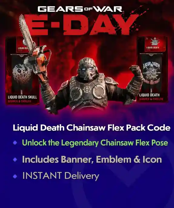 Gears of War E-Day Liquid Death Chainsaw Flex Pack Code