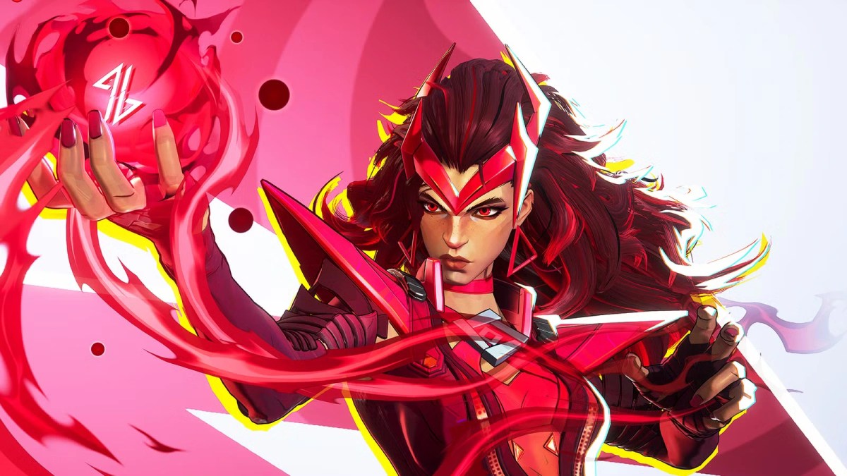Scarlet Witch channeling red chaos magic energy showcasing her Marvel Rivals Scarlet Witch rework.