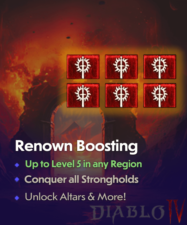 Buy Diablo 4 Renown Boost